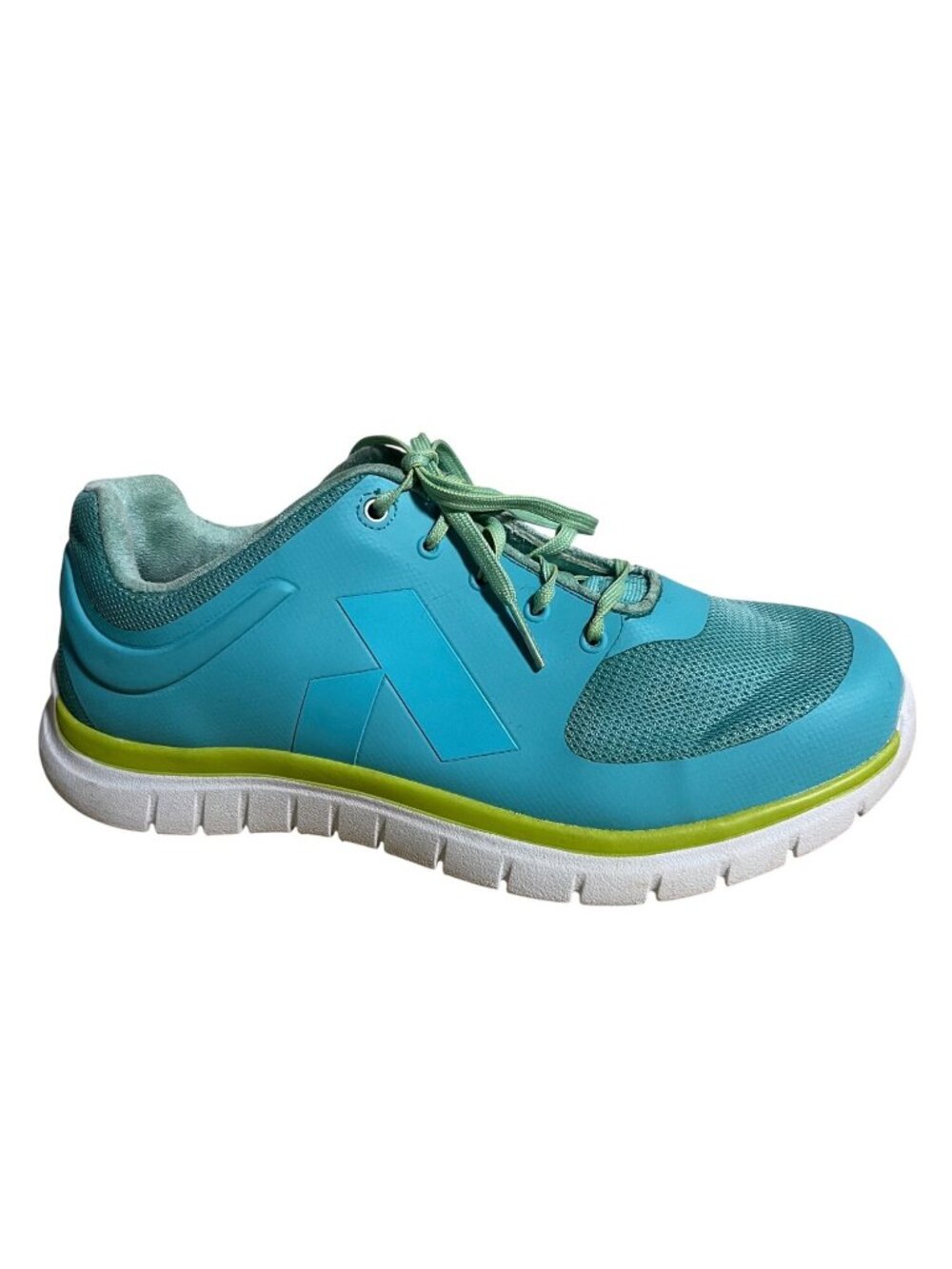Anodyne No 23 Sport Runner Womens Sneakers US 8.5W Aqua & Lime